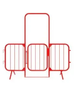 Walkthrough Gated Crowd Control Barrier- Red 